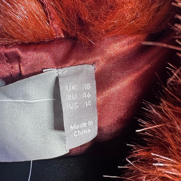 ASOS Faux Fur Coat Women’s Size 14 - Picture 4 of 8